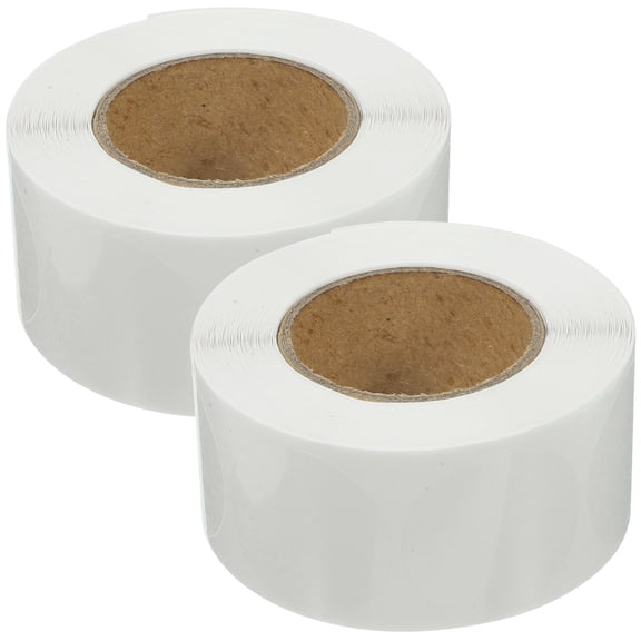 ORDDIART 2 Rolls of 1 Inch Clear Circle Stickers for Thanksgiving and Valentine's Day, Decorative Labels for and Crafts