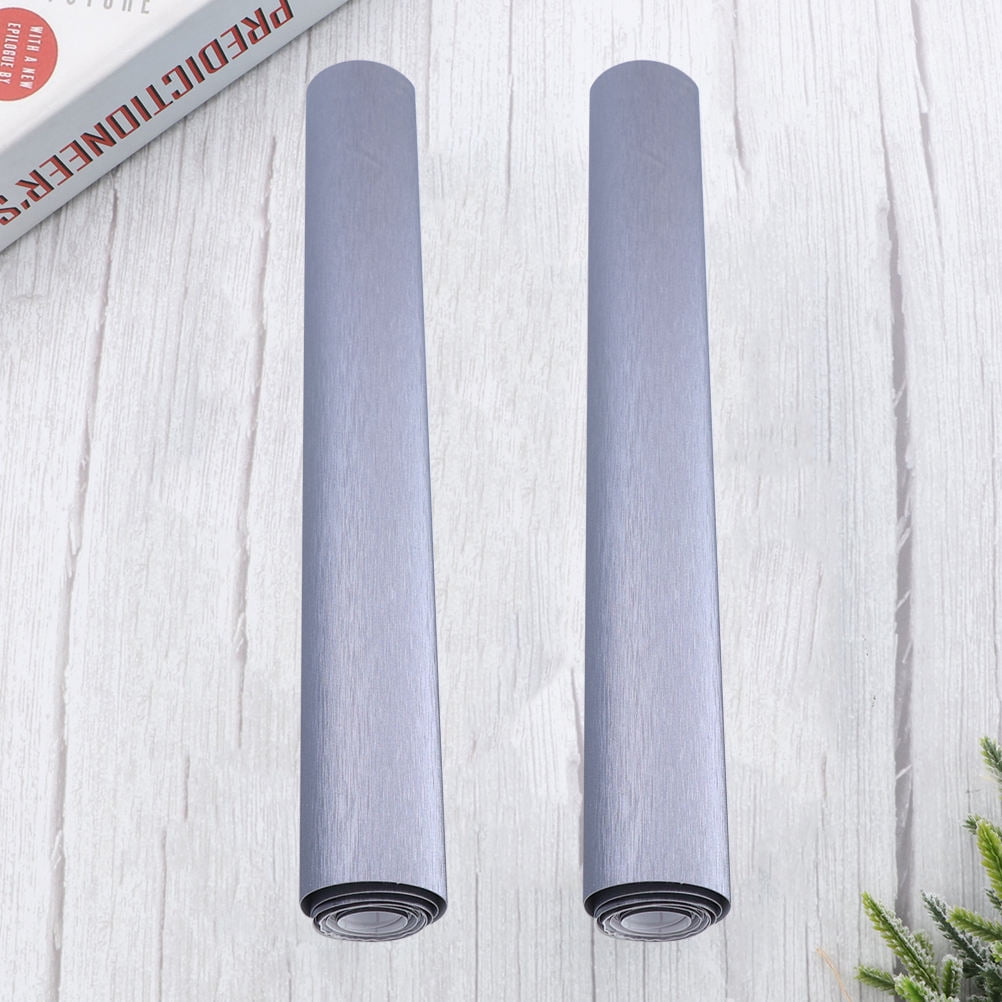 SOPOTUTU 2-Pack Automotive Decals Grey Brushed PVC Texture Car Stickers ...