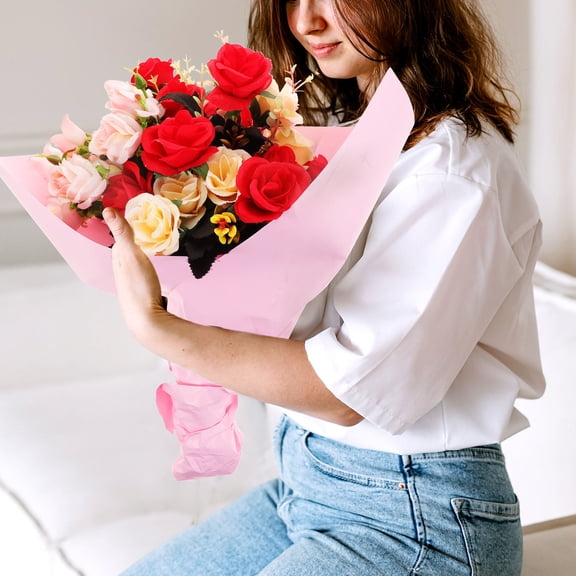 ORDDIART 20 Sheets Pink Wrapping Paper for Graduation 22X22in