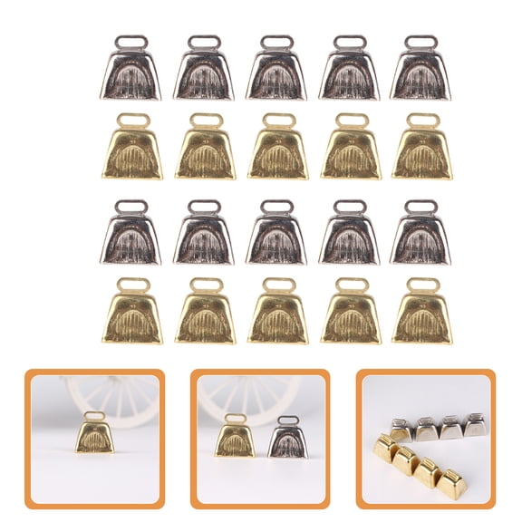 ORDDIART Small Craft Bell 20Pcs 1In Iron Bell Pendants For Home Decorating