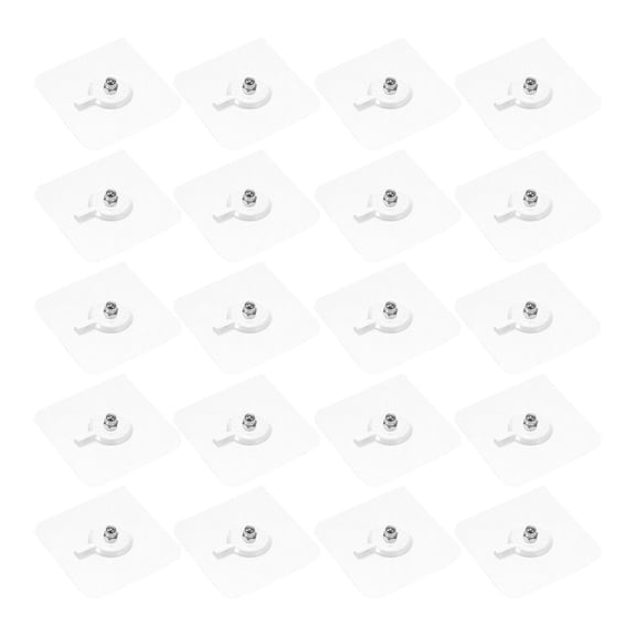 ORDDIART 20Pcs PVC Steel Frame Hook for Firm and Durable Nail-Free Hanging Home Use