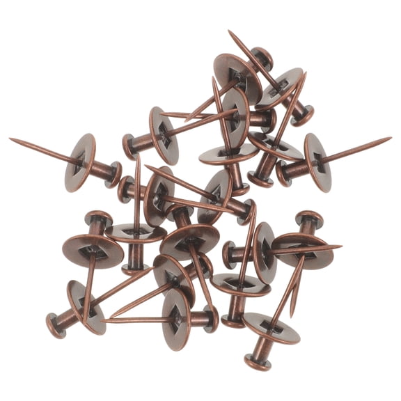 ORDDIART 20 Pieces Antique Copper Picture Hanging Hooks with Red , Wall Decor Hardware for Frames and Artwork Display
