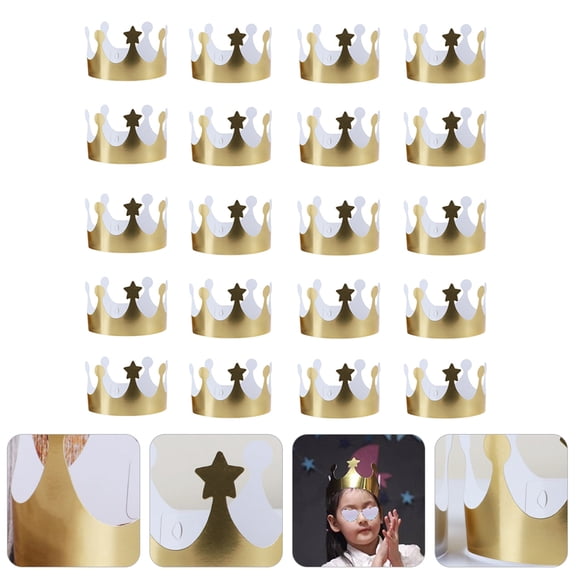 ORDDIART Paper Birthday Party Caps Comfortable Design 20 Pieces