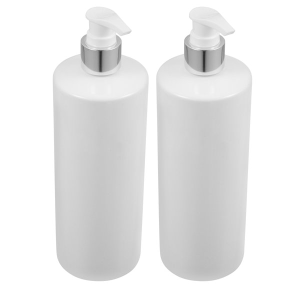 ORDDIART 2-Pack 500ml Pump Dispenser Bottles for Hand Soap, Lotion, Shampoo - Easy to Use for Bathroom and Home