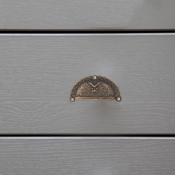 ORDDIART 2Pcs Antique Style Retro Pull Handle for Home Decoration 7.00X3.50X1.20CM