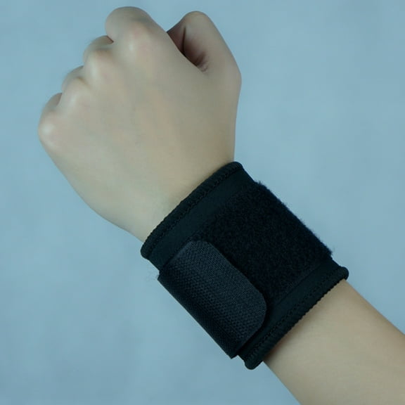 ORDDIART 2Pcs Black Wrist Stabilizer Injury Prevention Adjustable Wristbands For Golf And Exercise