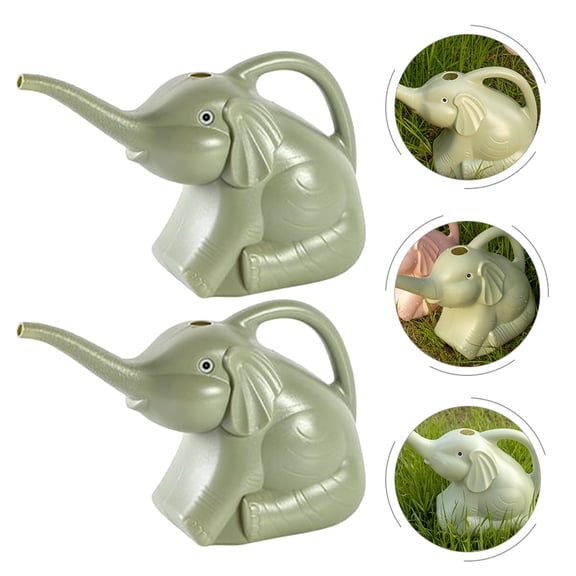 SOPOTUTU 2- Shaped Plant Watering Kettle with Spout, Light Green, Easy Watering Tool for Indoor and Outdoor Plants