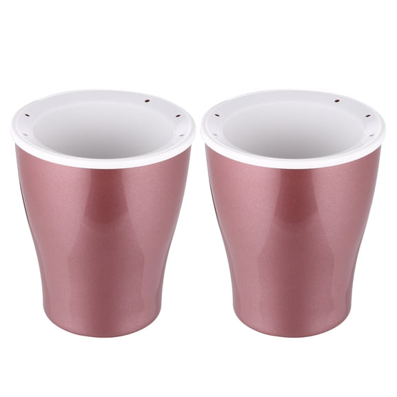 SOPOTUTU Set of 2 Golden Plastic Plant Water Reservoirs for Indoor and Outdoor Plants, Easy to Use and