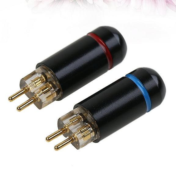 SOPOTUTU 2-Pack Black 0.78mm Headphone Adapter Plug for HiFi Audio Cable Compatible with Earphones and Audio Devices