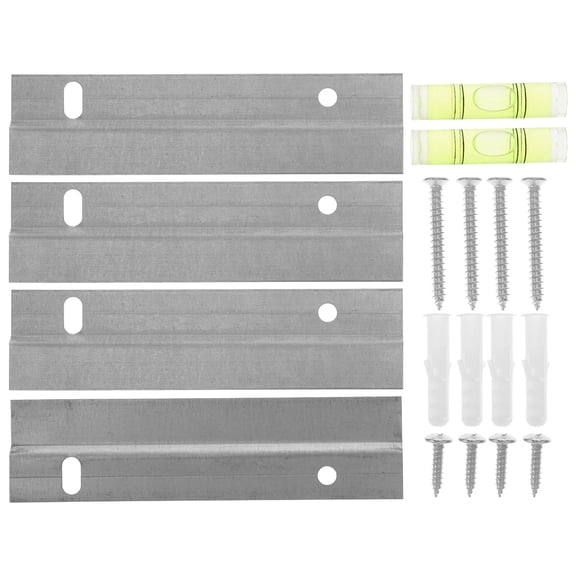 ORDDIART Plated Heavy Duty Z-Shaped Wall Brackets Mirror Hanging Hardware 2 Sets