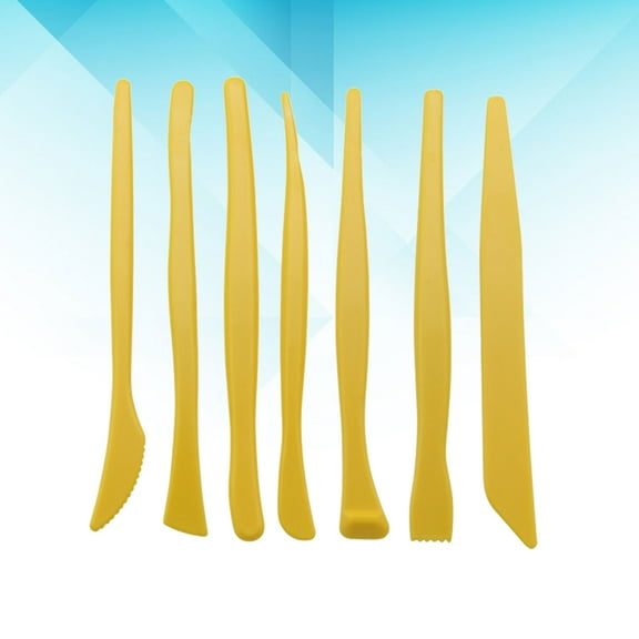 SOPOTUTU 14-Piece Plastic Engraving Craft Tools Set for Kitchen Baking, Clay Modeling, Painting and Projects