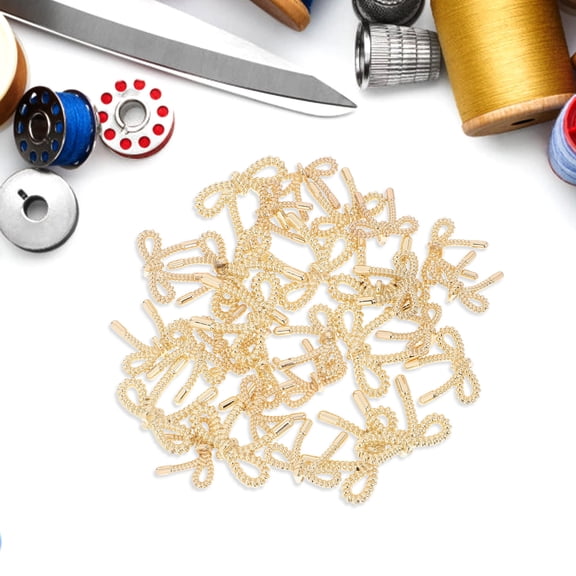 ORDDIART 30Pcs Golden Bowknot Buttons For Clothes Decoration Sewing Craft