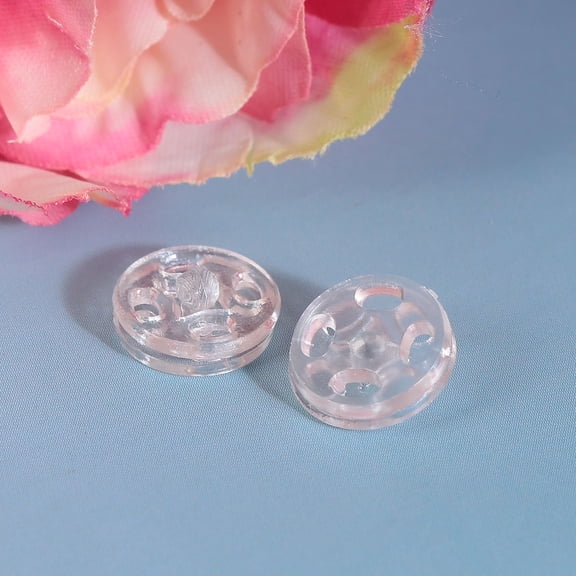 SOPOTUTU Plastic Sew-On Snap Transparent 1000Pcs for Crafting and DIY