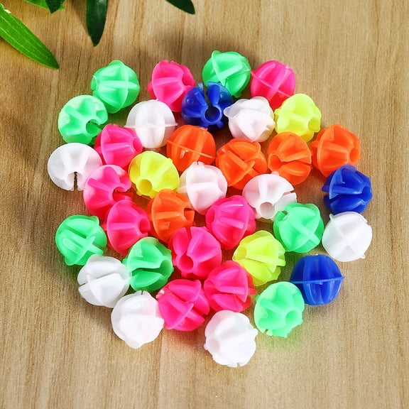 SOPOTUTU Bike Spoke Glow Beads, 108 Pcs Plastic Round Reflective Accessories for Wheels