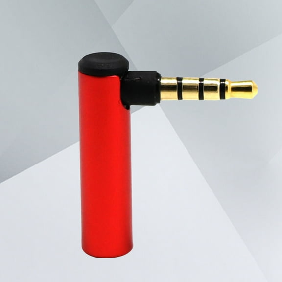 SOPOTUTU 90 Degree Headphone Adapter Clear Audio Quality Assorted Color 3Pcs