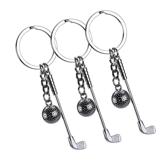 ORDDIART 3-Pack Golf Cart Keychains for Keyrings, Car Keys, and Decorative Accessories