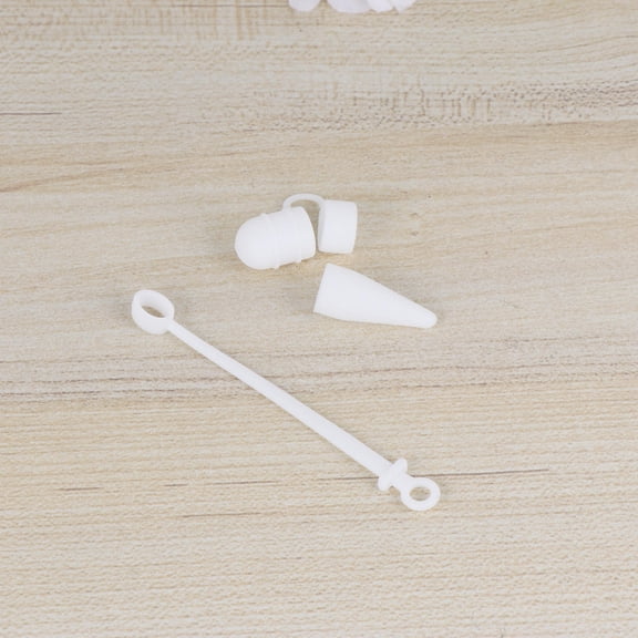 ORDDIART 3-Pack White Silicone Pencil Tip Protectors for Stylus Pens, Daily Use Pen Topper Covers