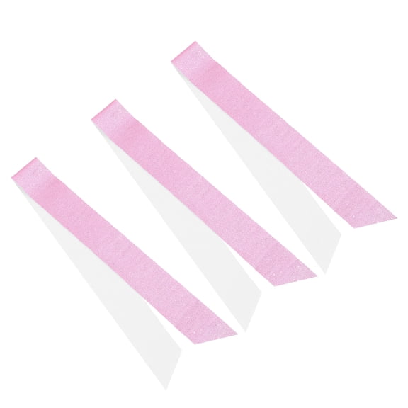 ORDDIART 3Pcs Wedding Sash Pink Glitter Cloth for Women Party Accessory