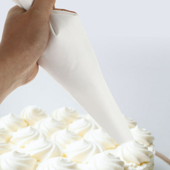 SOPOTUTU Reusable Pastry Bag Set White 3Pcs for Cake Decorating, Icing, Cookies, Baking Tools