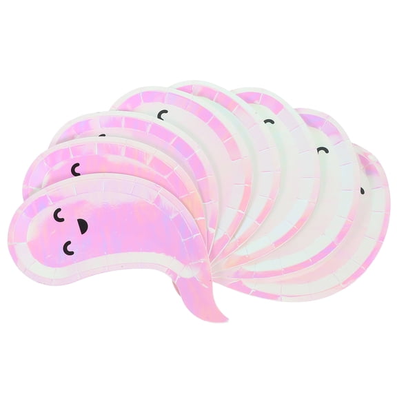 ORDDIART 40Pcs Paper Plates, Ghost Themed Dinner Supplies for Party Decor