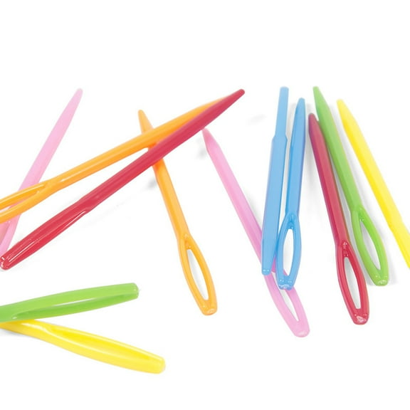 SOPOTUTU Sewing Needles Assorted Colors Plastic 40pcs for Sewing Crafts and Projects