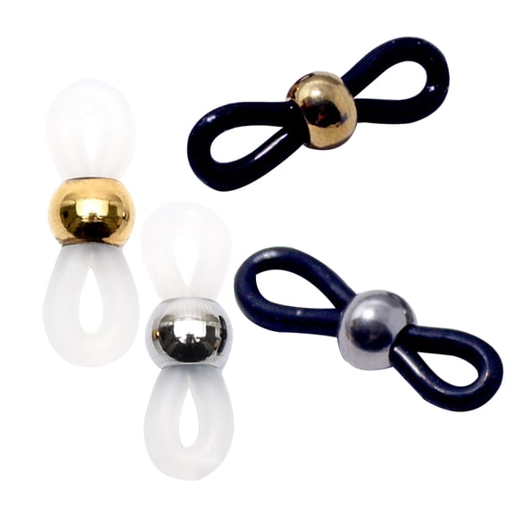 ORDDIART 40Pcs Silver Eyewear Rope Chain Accessory Ring Shape Fashionable Eyeglasses Straps For Glasses