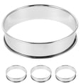 thumbnail image 1 of ORDDIART 4Pcs Baking Metal Rings for Cooking 8.50X8.50X2.50cm Size for Novice Bakers, 1 of 8