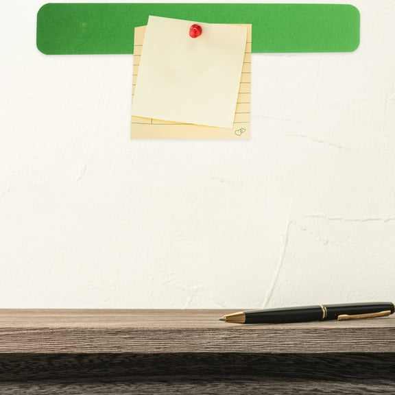 ORDDIART 4Pcs Polyester Notice Boards Green Rectangular Reminder Board for Home Decor