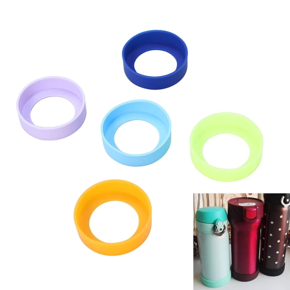 ORDDIART 4Pcs Heat Resistant Silicone Cup Mat Non Slip Mug Coaster for Table Protection