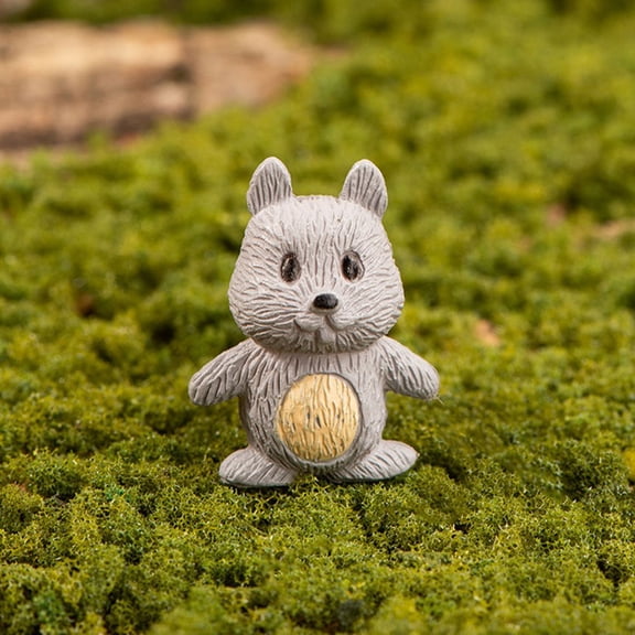 ORDDIART Lifelike Squirrel Ornaments Meticulous Craftsmanship for Indoor and Outdoor Decor 4Pcs