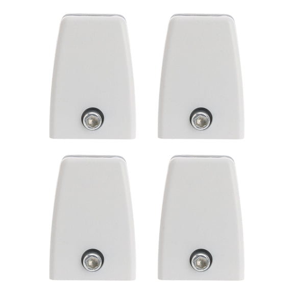 SOPOTUTU 4-Pack White Aluminum Alloy Office Divider Clips Desk Organizers Paper Holders for Workspace