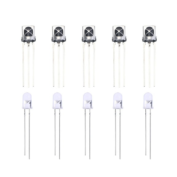 SOPOTUTU LED Light Diodes 5 Pairs Semiconductor Components for Electronics Projects and Repairs