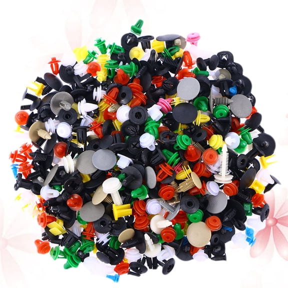 SOPOTUTU 500 Pieces Nylon Automotive Push Pins and Clips for Car Bumper, Upholstery, and Interior Fastening