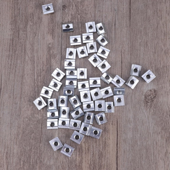 SOPOTUTU Carbon Steel Nut Inserts 50 Pieces Hardware Fasteners for Aluminum Profile Assembly