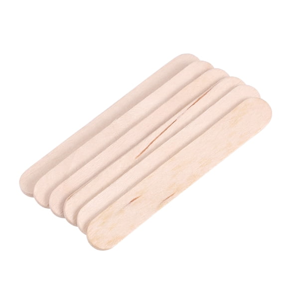ORDDIART 50-Pack Wooden Craft Sticks for Kids, Ice Cream Sticks for Educational Projects and Activities