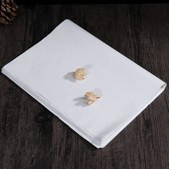 ORDDIART 50 Pieces White Rice Paper Sheets for Chinese Beginners A8 Size Pulp Board Material