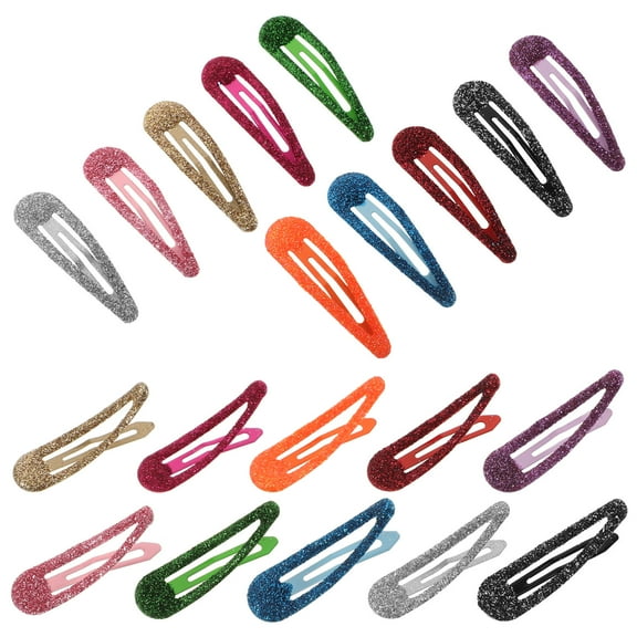ORDDIART 50 Pcs Girls Glitter Snap Hair Clips, Cute Shape Hair Accessories for Everyday Use and Stylish Looks