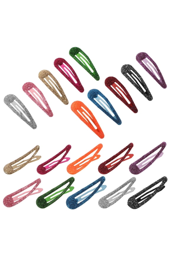 50 Pcs Girls Glitter Snap Hair Clips, Cute Shape Hair Accessories for Everyday Use and Stylish Looks