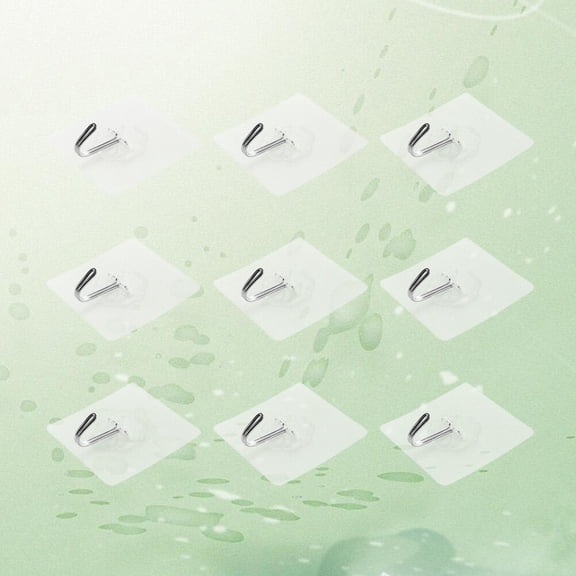 ORDDIART 50Pcs Stainless Steel PC Material Wall Hanging Hook for Home Decoration 2.4x2.4x0.8in