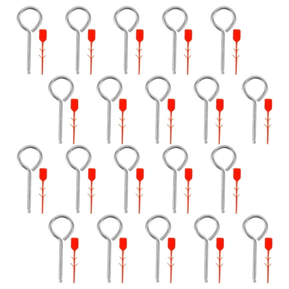 ORDDIART 50Sets Fire Extinguisher Replacement Pins and Tamper Seals Iron Security Accessories