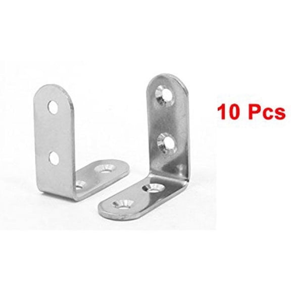 ORDDIART 5-Pack Heavy Duty Metal Angle Brackets 40mm x 40mm x 16mm Furniture Support Fastener Hardware for Projects