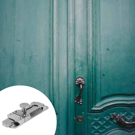 SOPOTUTU Heavy Duty Slide Latch Lock Zinc Alloy 2 Pieces Security Door Window Hardware