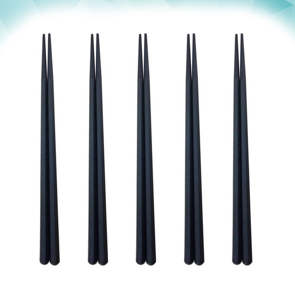 ORDDIART 5Pairs Hexagon Chopsticks 11.8X0.3X0.3In For Sushi Utensils In Kitchen And Dining