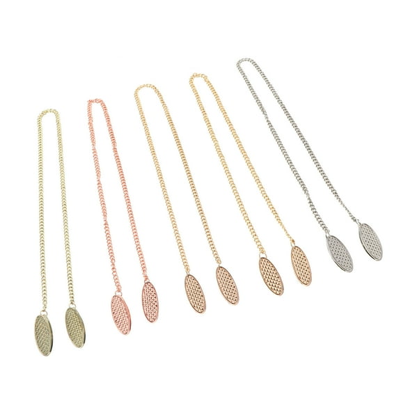 ORDDIART 5Pcs Bib Clips For Adults Prevent Slipping During Dining 18.9X0.5X0.2In