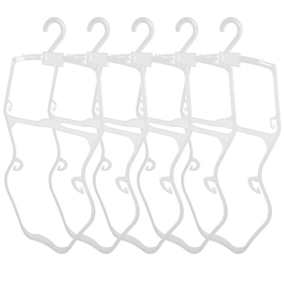 ORDDIART 5Pcs Children Hanger White Plastic For Bathing Suit Holder Home Use Small Clothing Items
