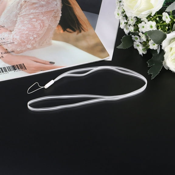 SOPOTUTU 5Pcs White Neck Straps Lanyards for Cell Phone Badge Id Holder Lightweight and Easy to Attach