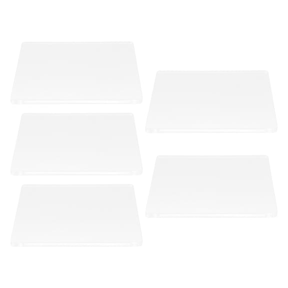 ORDDIART 5Pcs Clear Acrylic Clay Pressing Boards Ergonomic DIY Pottery Modeling Tools