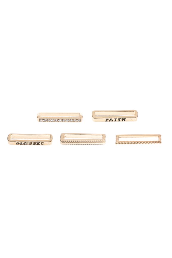 Watch Strap Decorative Ring Golden Alloy Watch Jewelry 5Pcs 1In