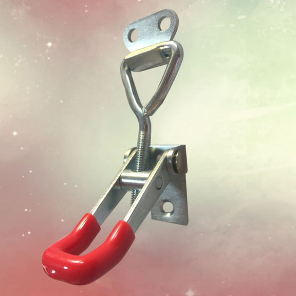 ORDDIART Set of 5 Heavy Duty Toggle Latch Clamps, Metal Fasteners for Secure Holding, Size 3.94 x 0.63 x 0.1 Inches