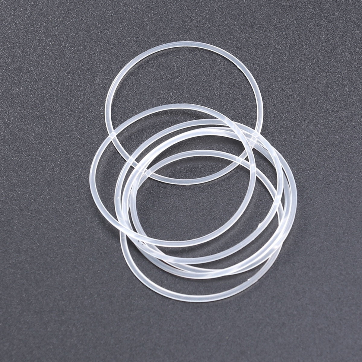 ORDDIART 5Pcs Round Sealing Ring White Silicone Rubber Prevent Leakage ...